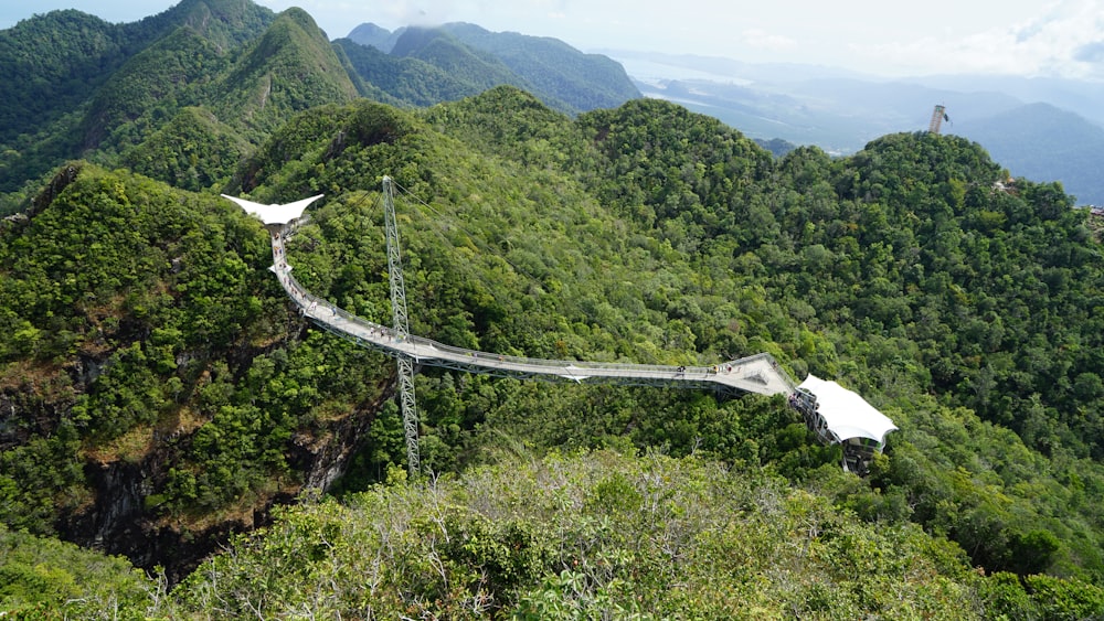 Langkawi Sky Bridge over Malaysia's rainforest canopy