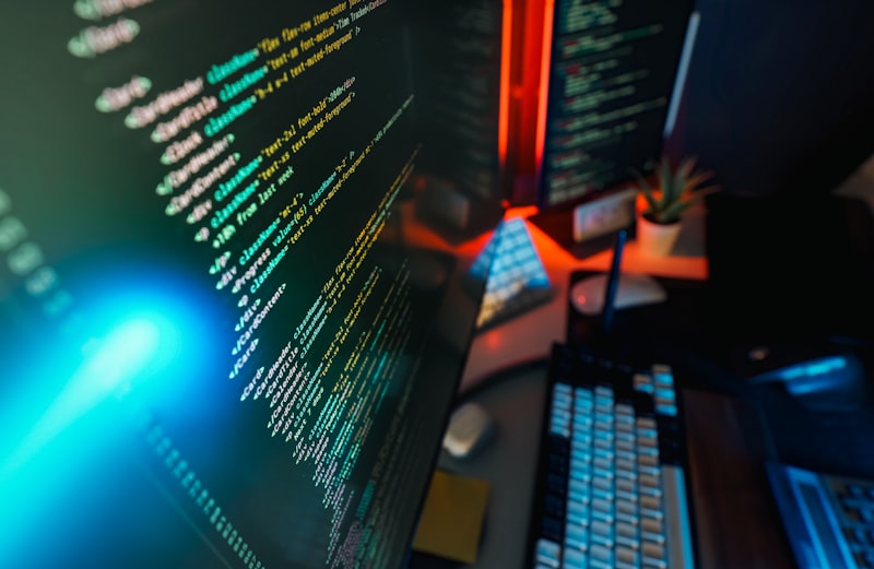 Close-up of code on a computer screen